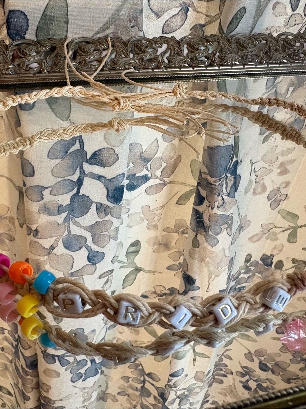 PRIDE Hemp Necklace with Colorful Beads